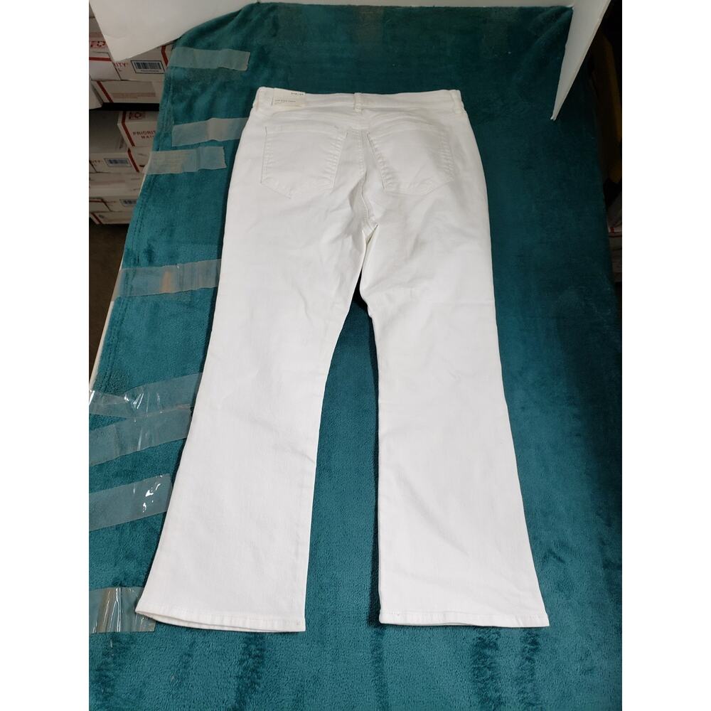 Loft Jeans Size 4 Petite Womens White Stretch Denim Pants Kick Crop Bootcut NWT - Picture 15 of 16